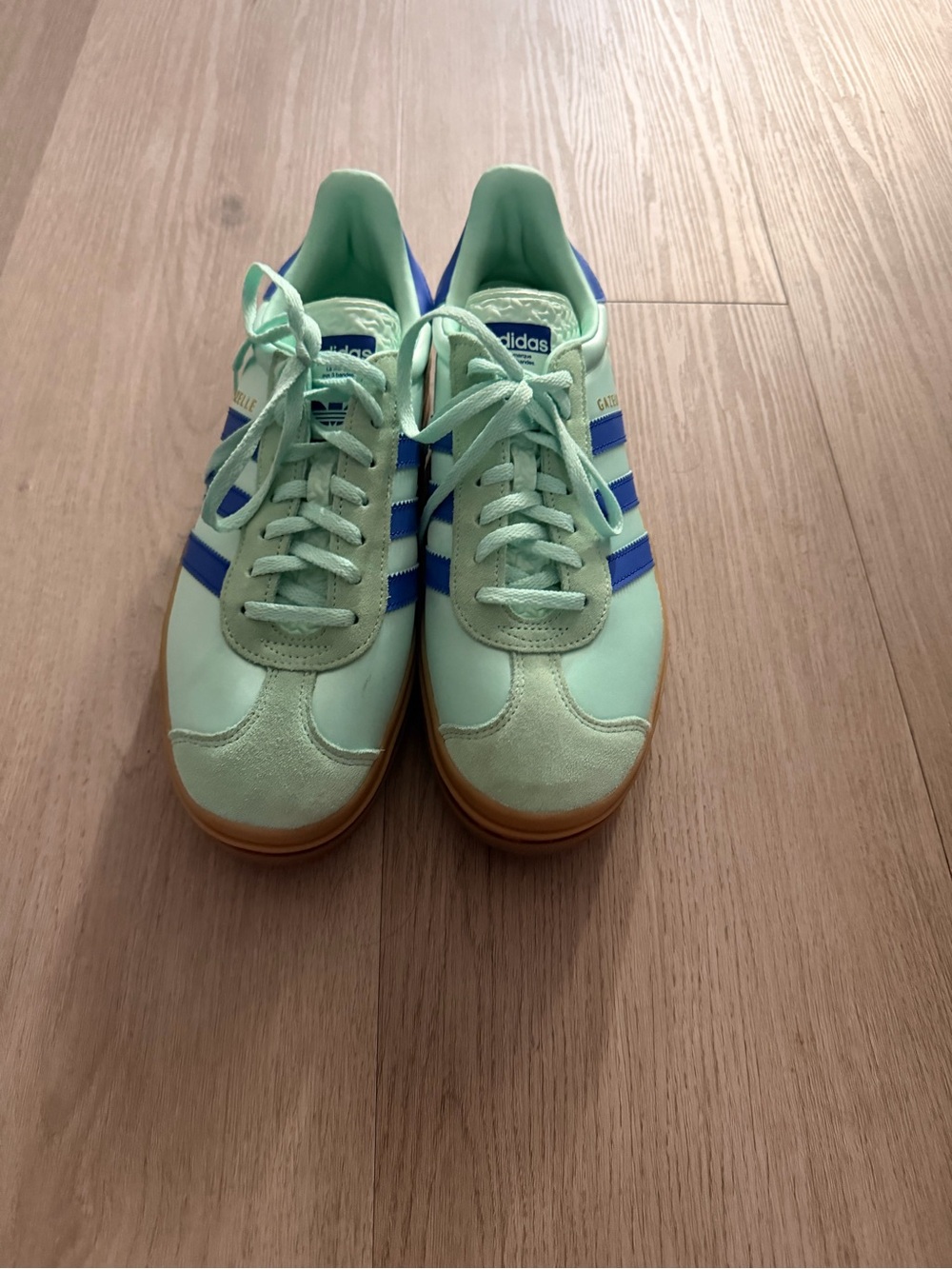 Adidas Samba Style Mint Green & Blue Sneakers